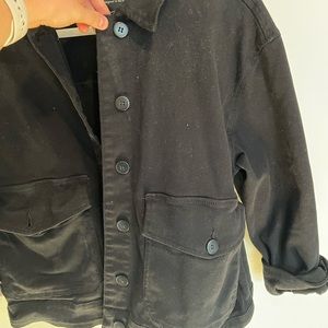 Black “denim” jacket